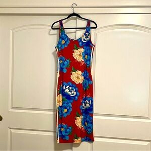 Adidas X FARM Rio 3-Stripes Midi Dress